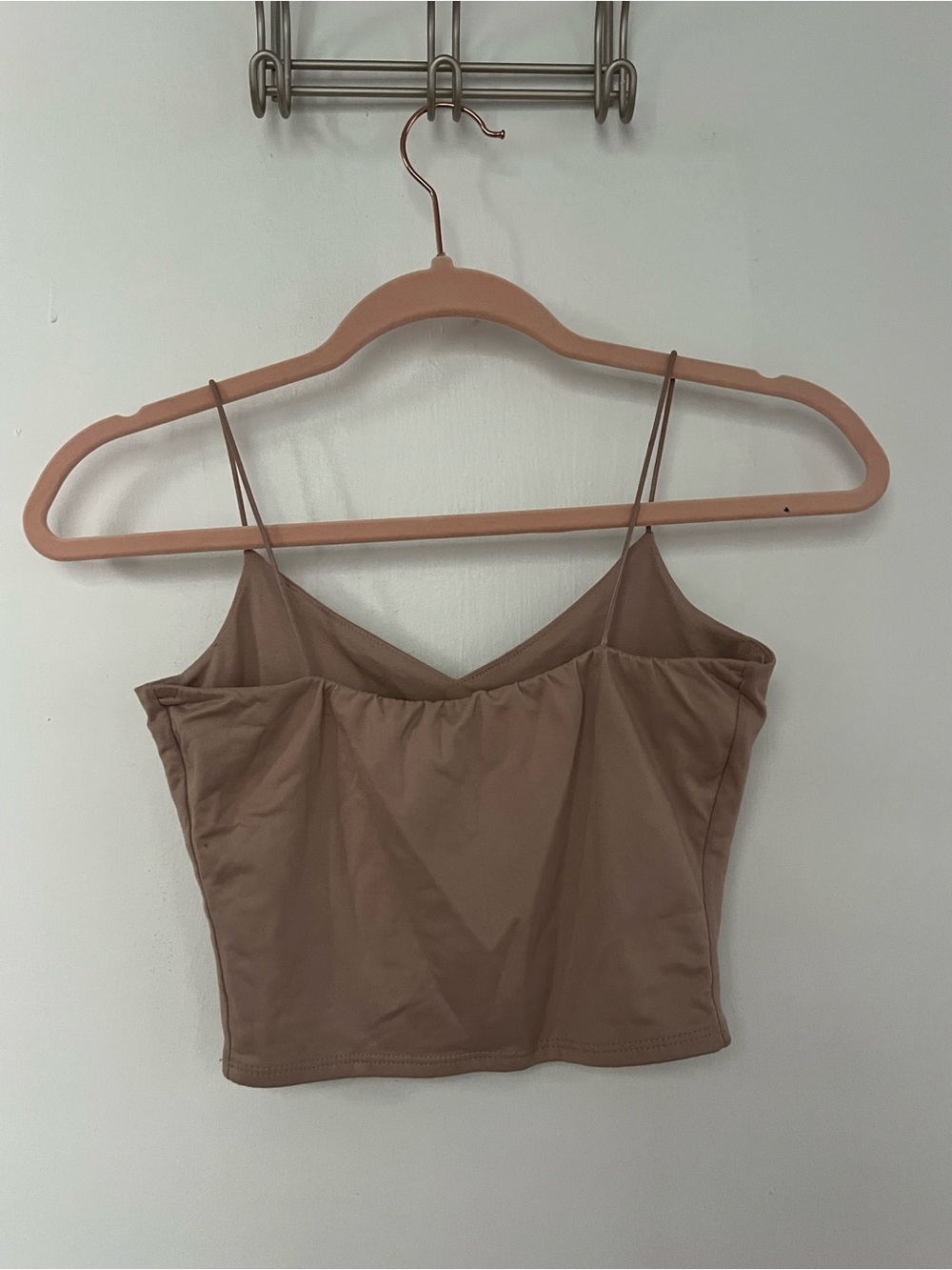 Windsor Brown V-Neck Spaghetti Strap Crop Cami - Picture 7 of 9